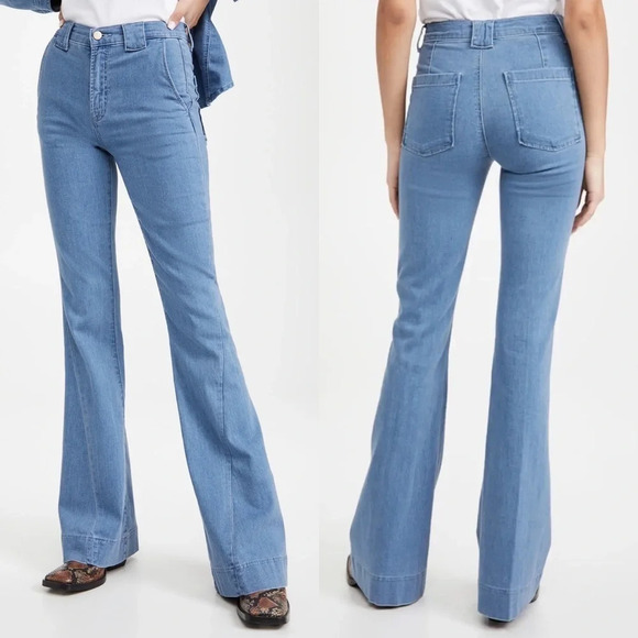 New J BRAND Twisted Seam Detail Flare Jeans Hope NWT Denim 29 - Picture 1 of 13